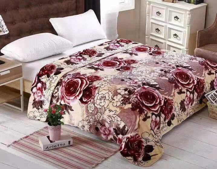 Floral blanket for the family home